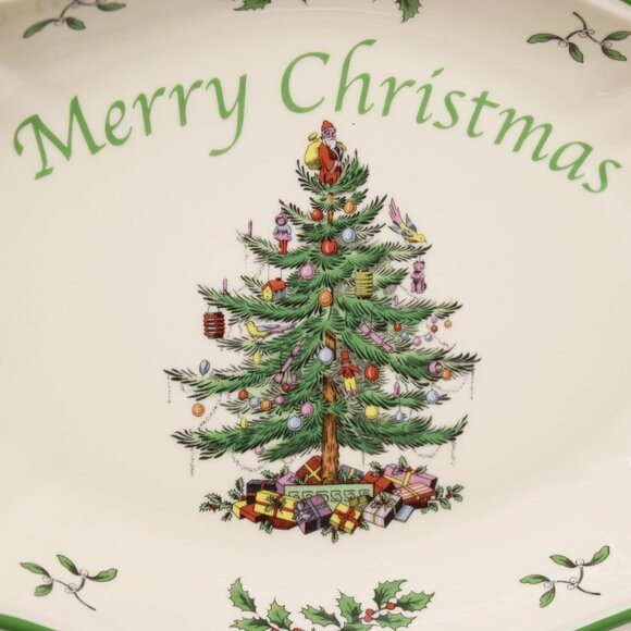 Spode Christmas Tree Merry Christmas Serving Tray Plate Dish Bowl New Holiday - Picture 12 of 13
